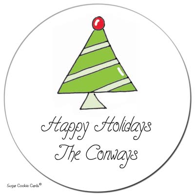 Sugar Cookie Gift Stickers - Big Tree Sugar Cookie Gift Stickers - Big Tree